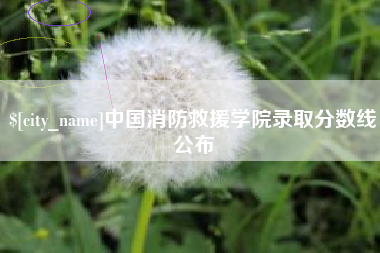 神木中国消防救援学院录取分数线公布