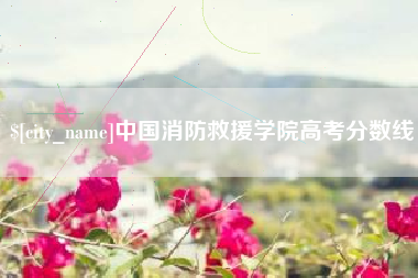神木中国消防救援学院高考分数线