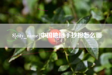 神木中国地图手抄报怎么画
