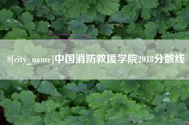 神木中国消防救援学院2018分数线
