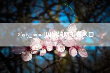 神木国家消防报名入口