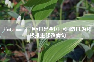 神木11月9日是全国119消防日,为积极推进修改病句
