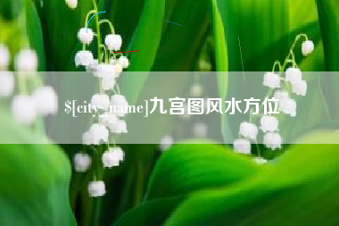 神木九宫图风水方位