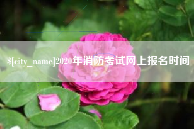 神木2020年消防考试网上报名时间
