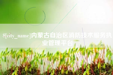 神木内蒙古自治区消防技术服务执业管理平台