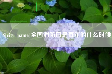 神木全国消防日是每年的什么时候
