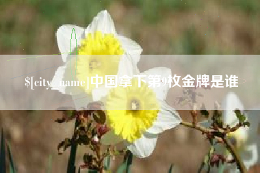 神木中国拿下第9枚金牌是谁