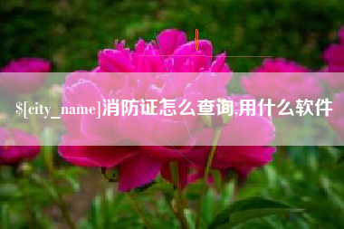 神木消防证怎么查询,用什么软件