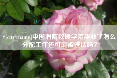 神木中国消防救援学院毕业了怎么分配工作还可能被逃汰吗？