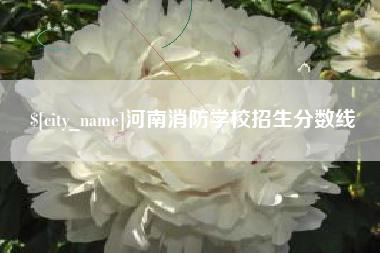 神木河南消防学校招生分数线