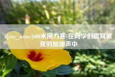 神木600米接力赛-在同学们震耳欲聋的加油声中