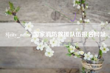 神木国家消防救援队伍报名网址