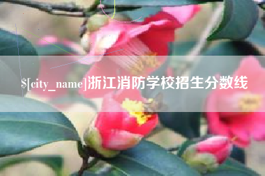 神木浙江消防学校招生分数线