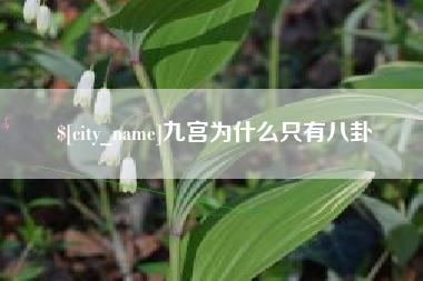 神木九宫为什么只有八卦