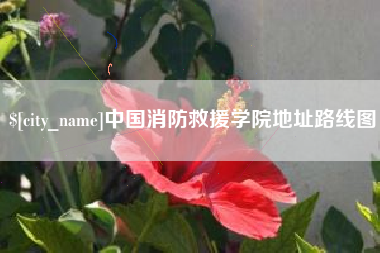 神木中国消防救援学院地址路线图