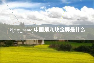 神木中国第九块金牌是什么