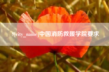 神木中国消防救援学院要求