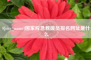 神木国家应急救援员报名网址是什么