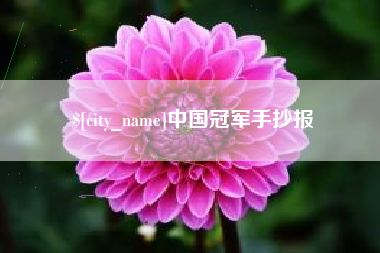 神木中国冠军手抄报
