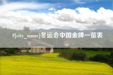 神木冬运会中国金牌一览表