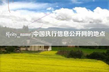神木中国执行信息公开网的地点