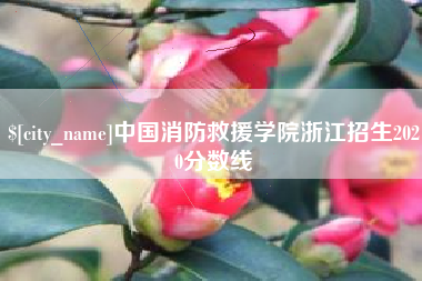 神木中国消防救援学院浙江招生2020分数线