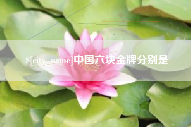 神木中国六块金牌分别是